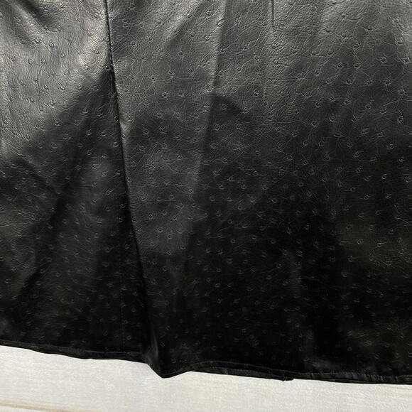 Maggie Barnes 3x Faux Leather Vest Black Pebbled Full Zip Lightweight Biker NWT - Picture 8 of 8